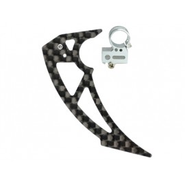 Aluminum Tail Motor Mount w/ Vertical Fin set - T-REX 150 DFC Aluminum Tail Motor Mount w/ Vertical Fin set - T-REX 150 DFC