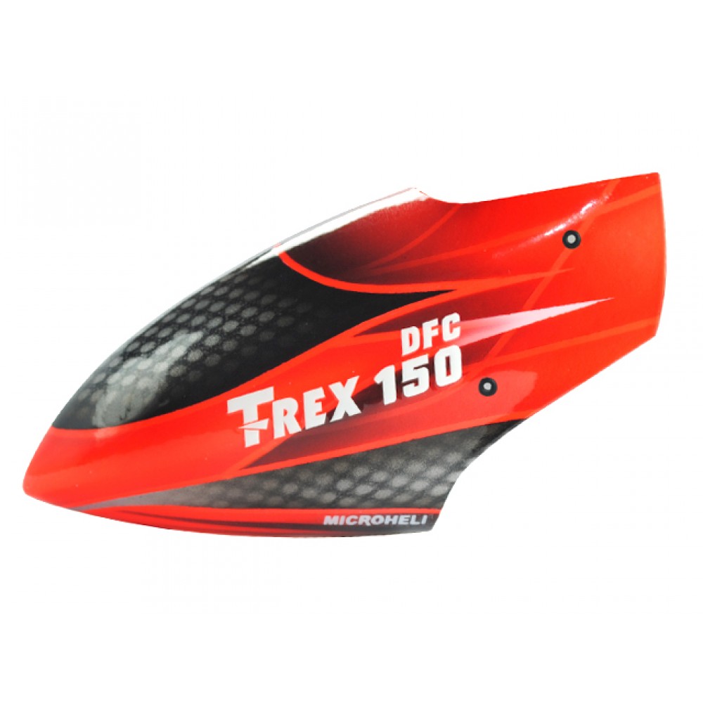 Airbrush Fiberglass Red Racing Canopy - T-REX 150 DFC Airbrush Fiberglass Red Racing Canopy - T-REX 150 DFC