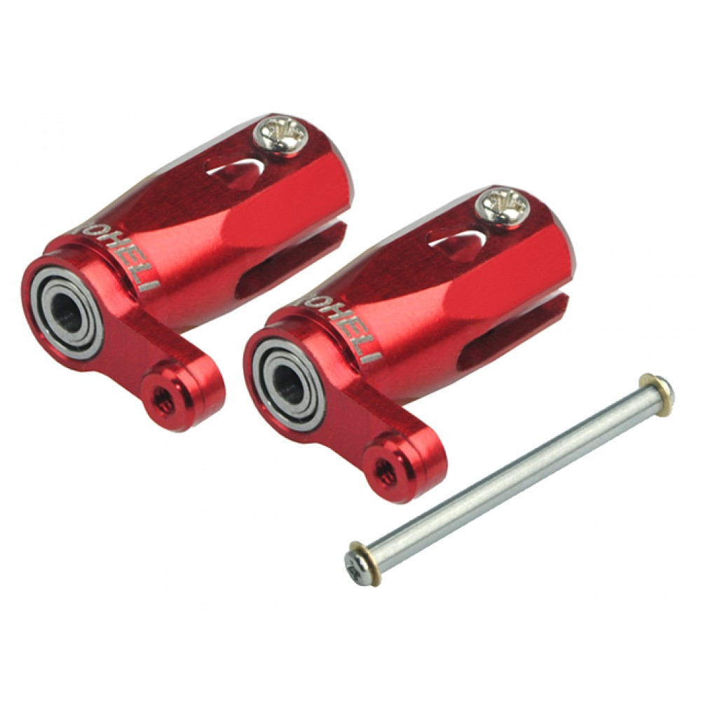 AL Main Blade Grip w/ Steel Shaft (RED) - T-REX 150 DFC/150 X AL Main Blade Grip w/ Steel Shaft (RED) - T-REX 150 DFC/150 X
