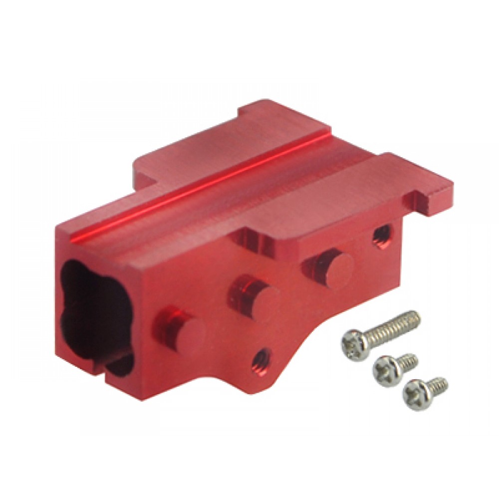 Aluminum Tail Boom Mount (RED) (for MH Frame T-REX 150 DFC)