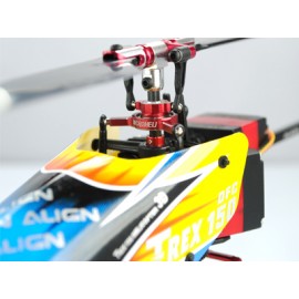 Solid Carbon Main Shaft w/ Collar set (RED) - T-REX 150 DFC/150 X