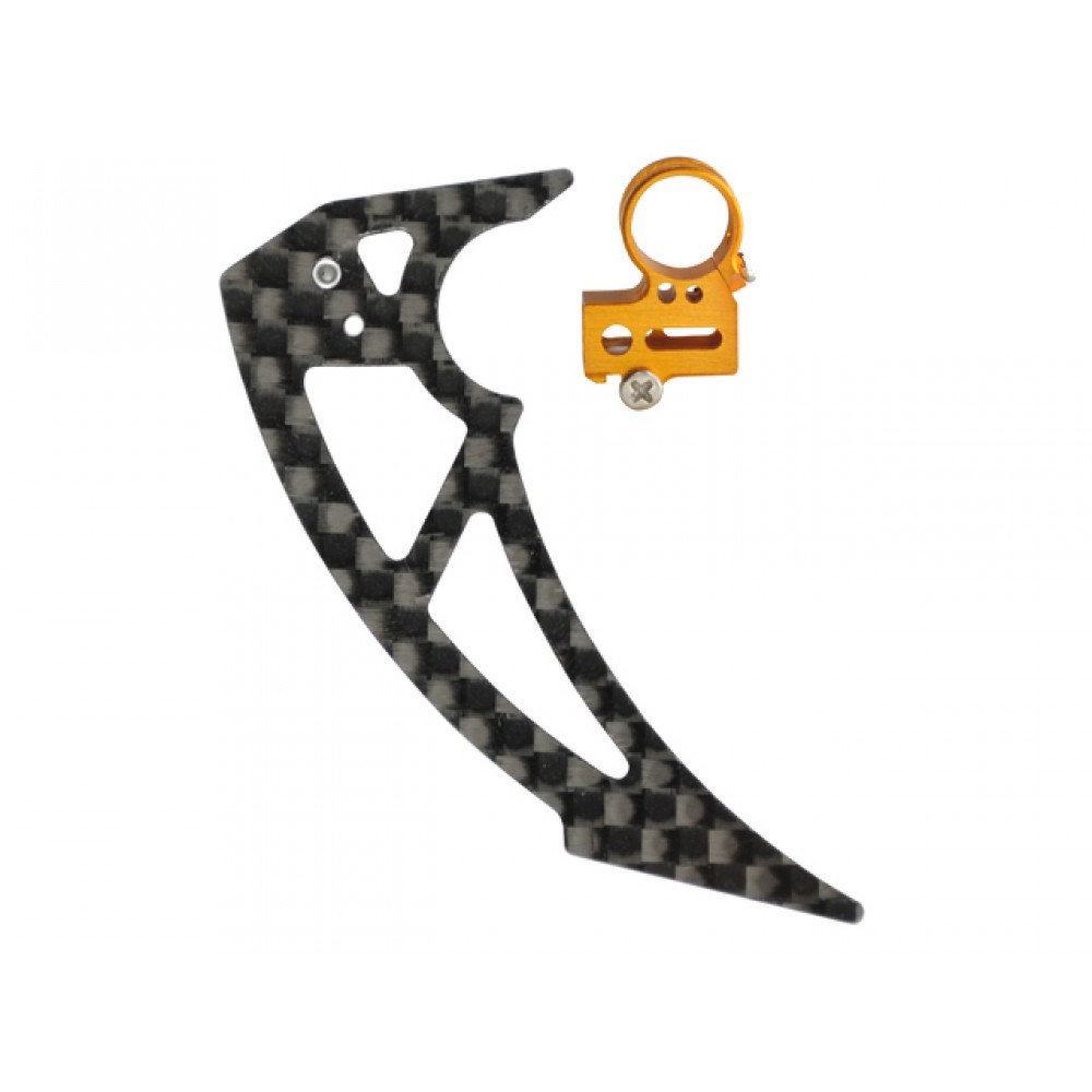 Aluminum Tail Motor Mount w/ Vertical Fin set (G) - T-REX 150 DFC Aluminum Tail Motor Mount w/ Vertical Fin set (G) - T-REX 150 DFC