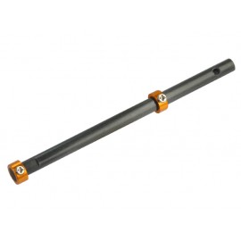 Solid Carbon Main Shaft w/ Collar set (GOLD) - T-REX 150 DFC/150 X Solid Carbon Main Shaft w/ Collar set (GOLD) - T-REX 150 DFC/150 X