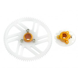 CNC Delrin Main Gear w/ Hub set (GOLD) - T-REX 150 DFC/150 X CNC Delrin Main Gear w/ Hub set (GOLD) - T-REX 150 DFC/150 X
