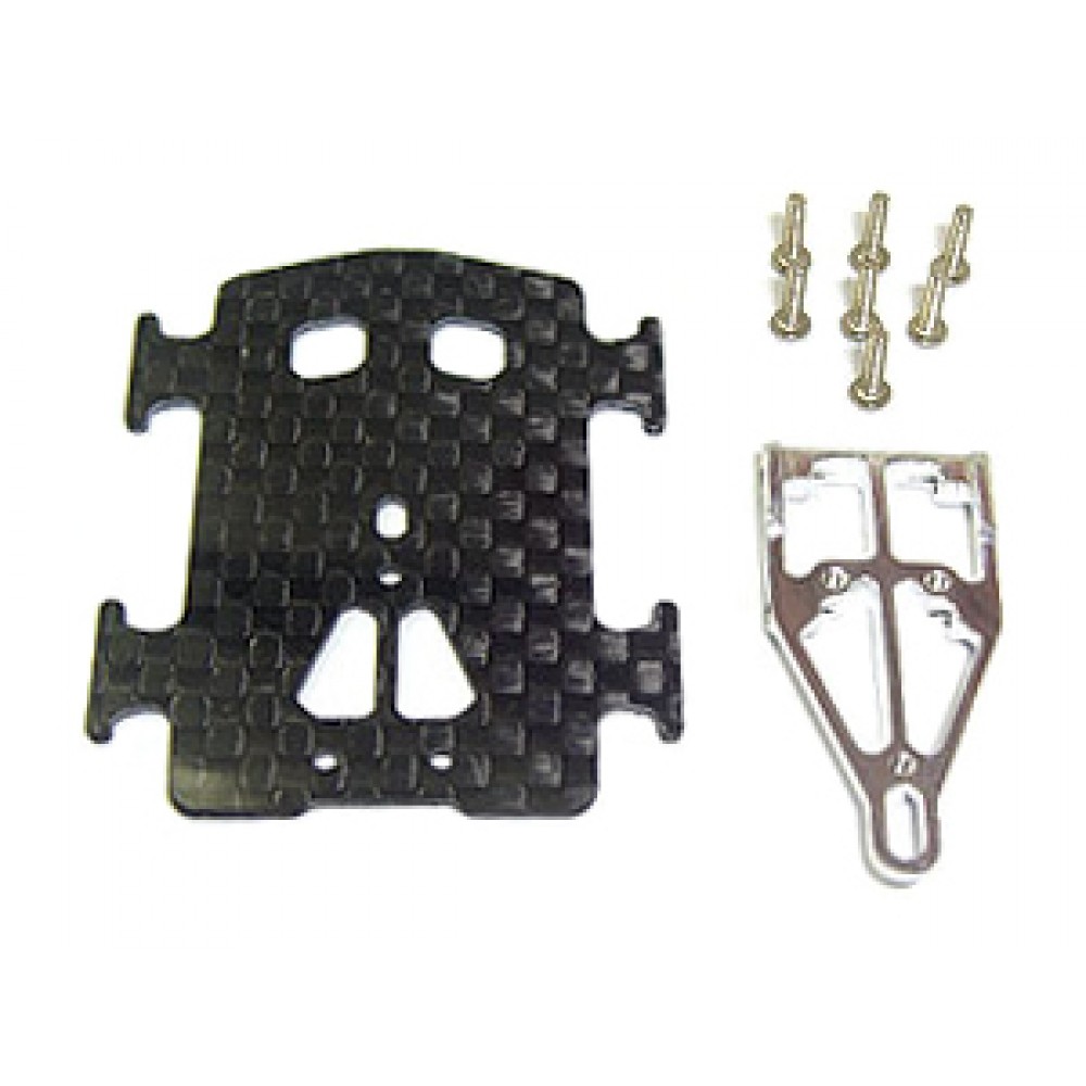 Aluminum/Carbon Fiber Battery Tray - T-REX 250/SE Aluminum/Carbon Fiber Battery Tray - T-REX 250/SE