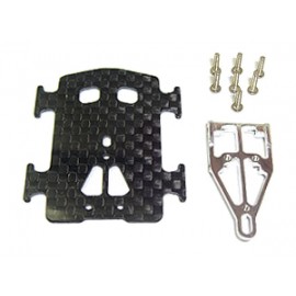 Aluminum/Carbon Fiber Battery Tray - T-REX 250/SE