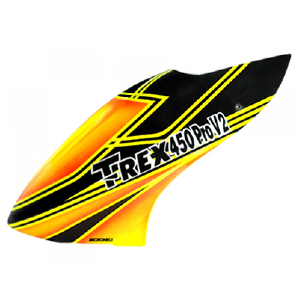 Airbrush Fiberglass Black Poison Canopy - T-REX 450 PRO V2 Airbrush Fiberglass Black Poison Canopy - T-REX 450 PRO V2
