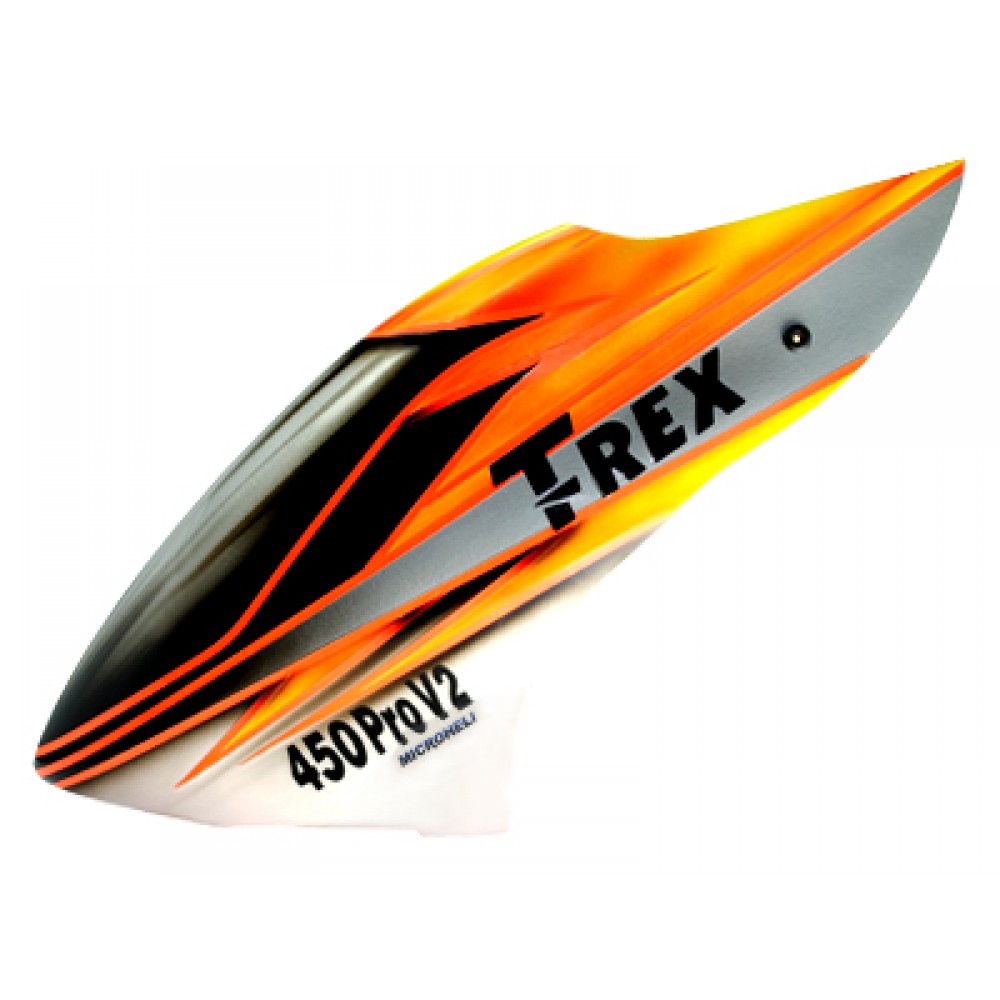 Airbrush Fiberglass Firestorm Canopy - T-REX 450 PRO V2