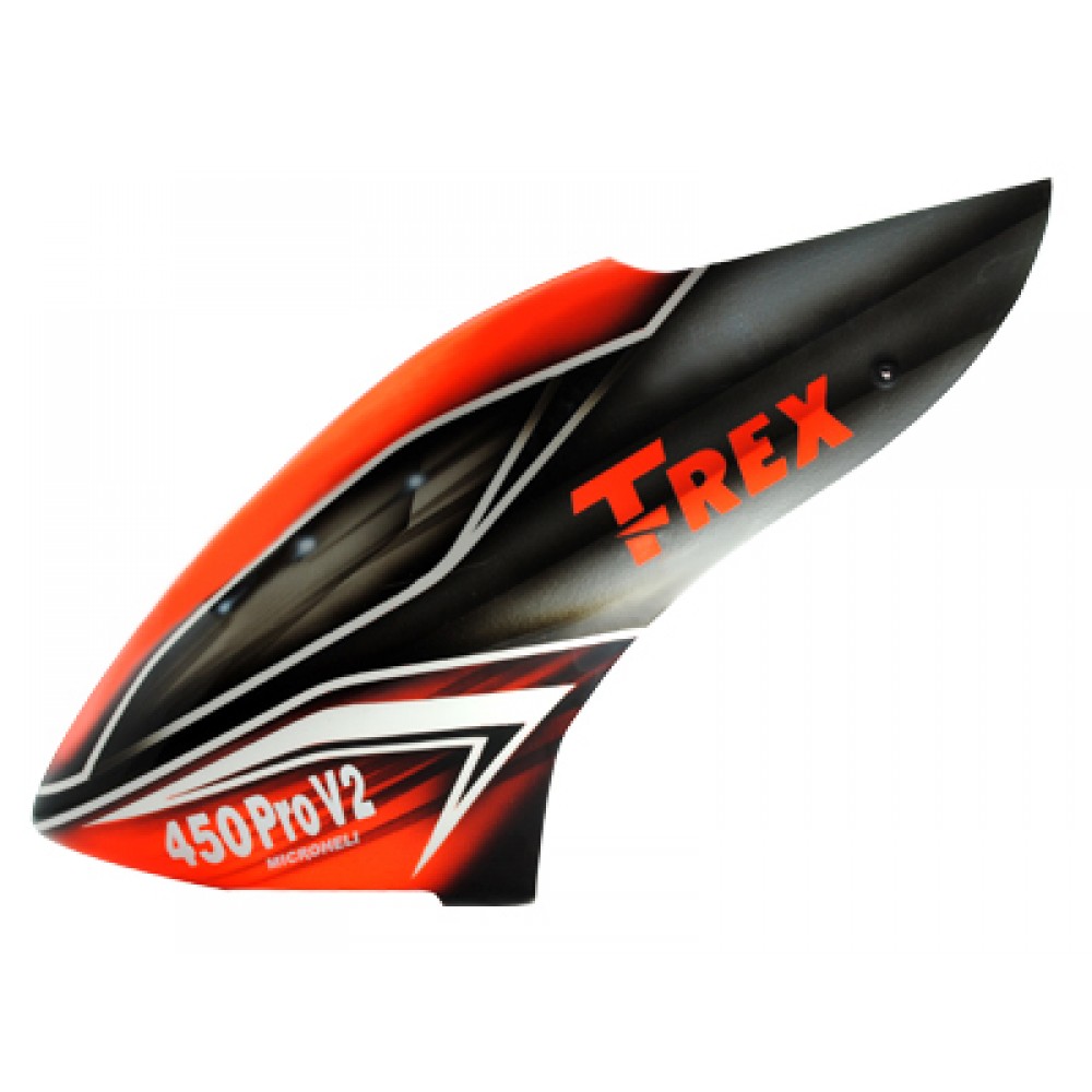 Airbrush Fiberglass Red Transformer Canopy - T-REX 450 PRO V2 Airbrush Fiberglass Red Transformer Canopy - T-REX 450 PRO V2