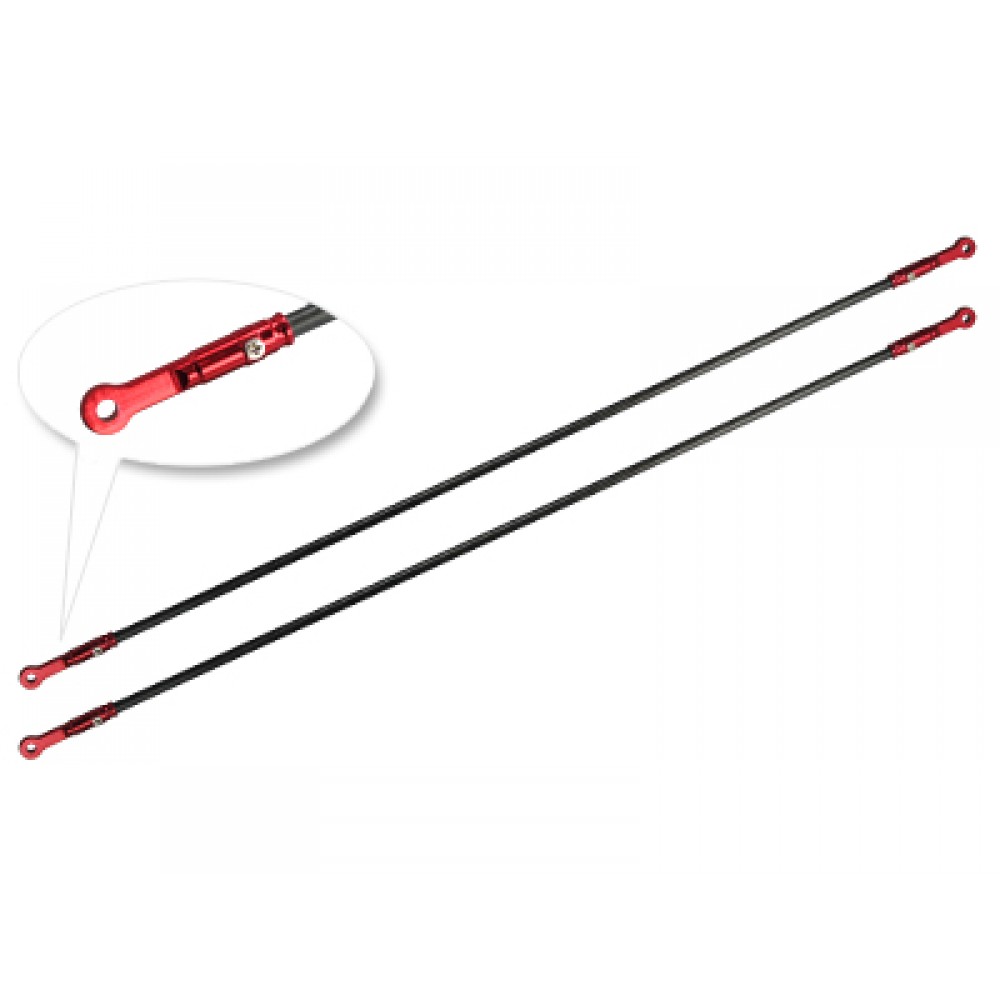Aluminum/Carbon Tail Boom Support set (RED) - T-REX 450L Aluminum/Carbon Tail Boom Support set (RED) - T-REX 450L