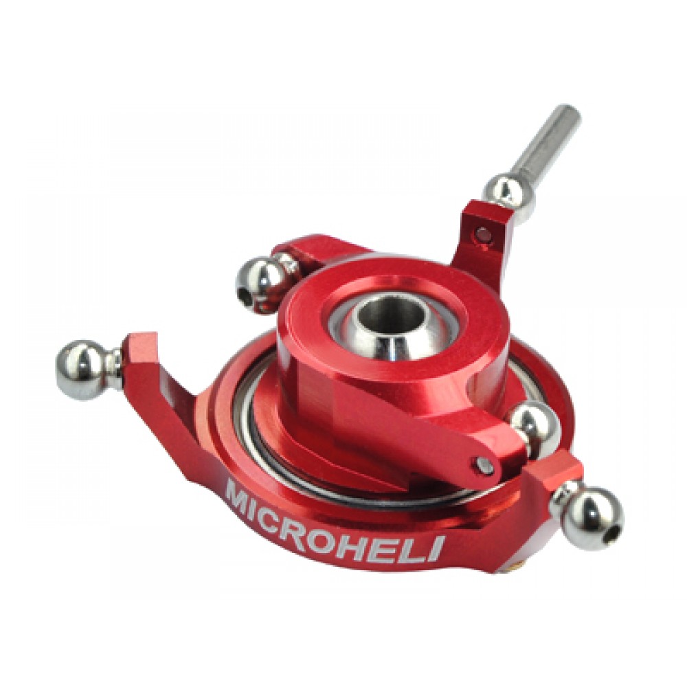 Precision CNC Aluminum Swashplate (RED) - T-REX 450 PLUS