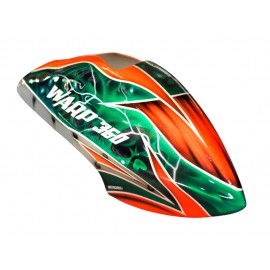 Airbrush Fiberglass Green Skull Canopy - WARP 360 Airbrush Fiberglass Green Skull Canopy - WARP 360