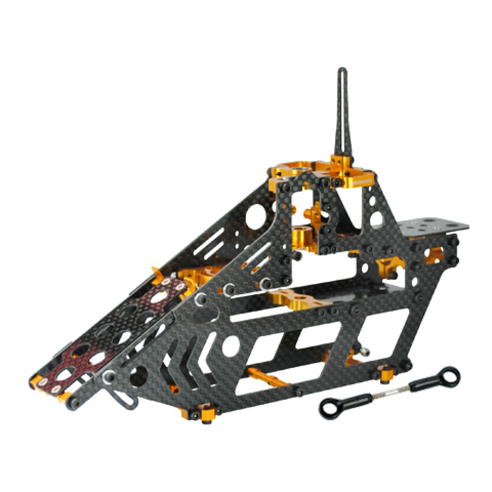Aluminum/Carbon Fiber Main Frame (GOLD) - BLADE 300X