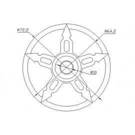 CNC Aluminum Swashplate Leveler - BLADE 550X