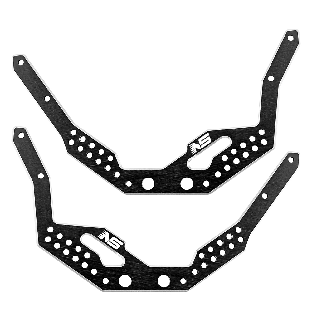 Aluminum Chassis Frame Rail Set (BLACK) AXIAL AX24