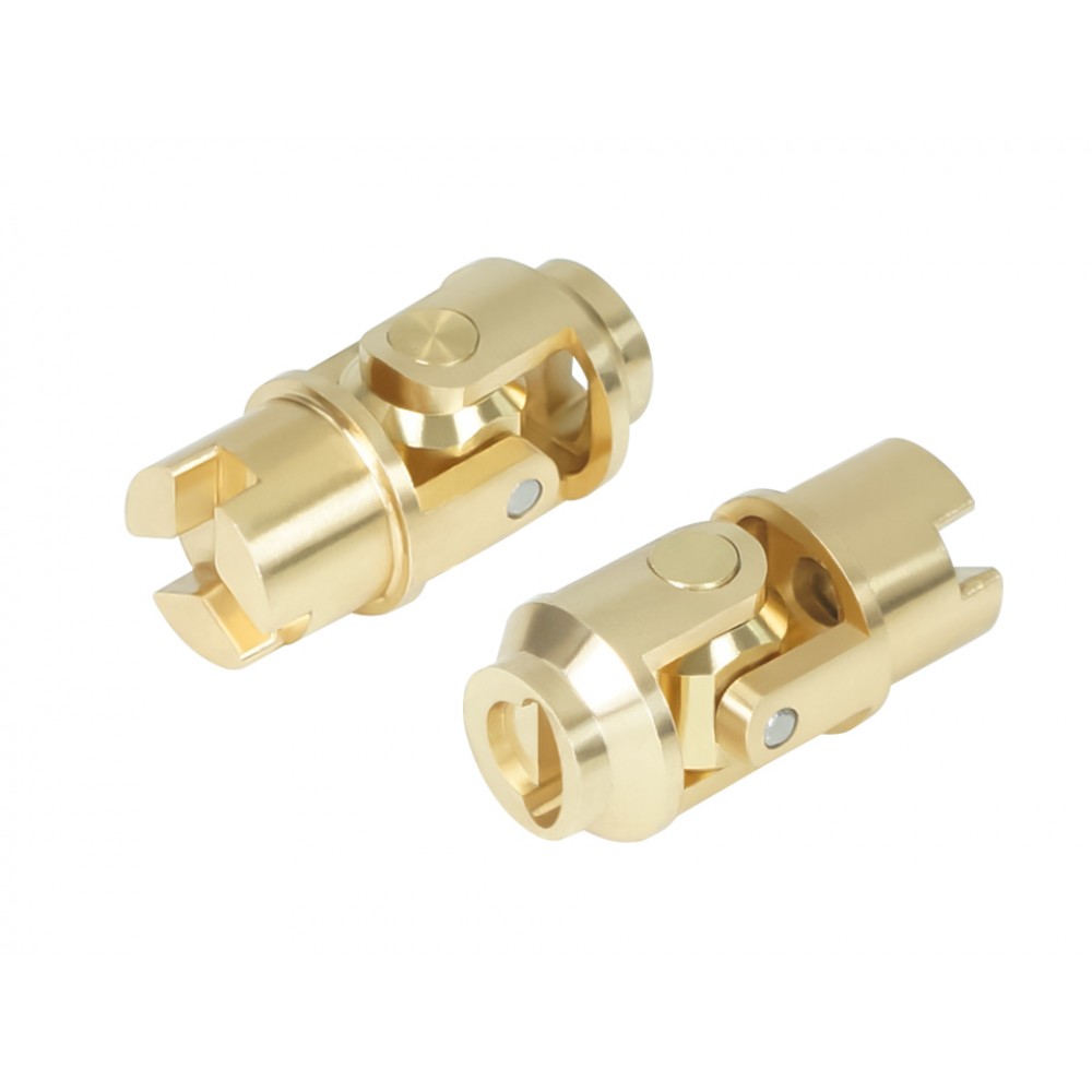 Precision CNC Brass Front Universal Joint Set - Kyosho Mini-Z 4x4