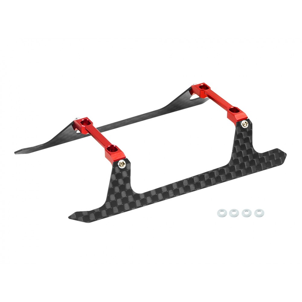 Low Profile Carbon Fiber Landing Gear "U" Style (RED) - ALIGN T15 Low Profile Carbon Fiber Landing Gear "U" Style (RED) - ALIGN T15