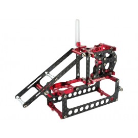 Aluminum/Carbon Fiber Frame (Rotary Servo Mount) (RED) - BLADE 130X