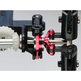 Double Bearing Titanium Tail Pitch Slider (RED) - BLADE 130X