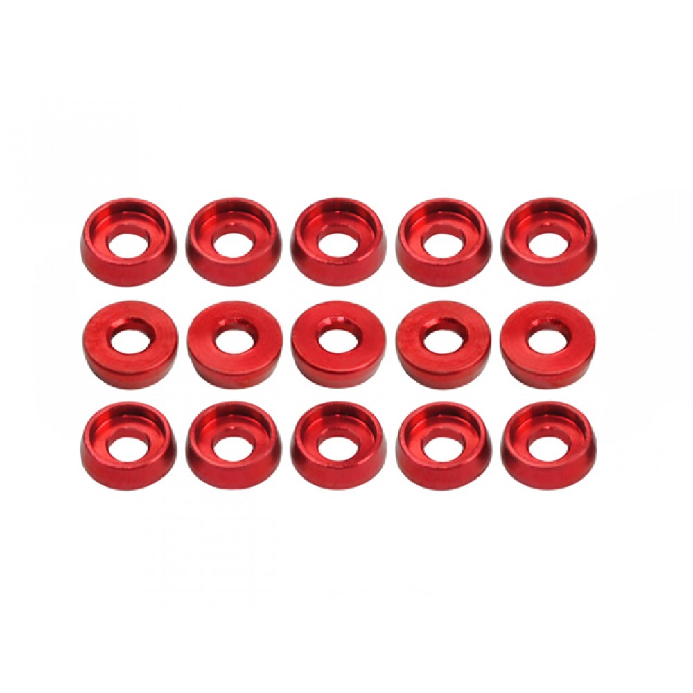 Aluminum Counterbore Washer 1.8x4.4x1.5mm (RED)