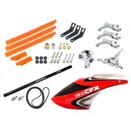 CNC Blade 180 CFX Triple Orange Blade Conversion combo - BLADE 180 CFX