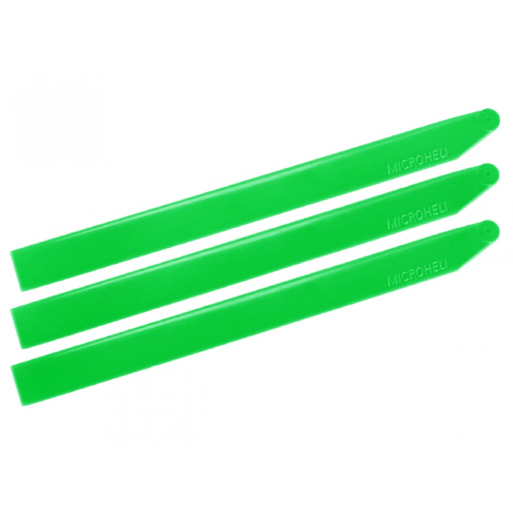 Plastic Triple Main Blade 155mm (for MH-18FX001T series) (GREEN) Plastic Triple Main Blade 155mm (for MH-18FX001T series) (GREEN)