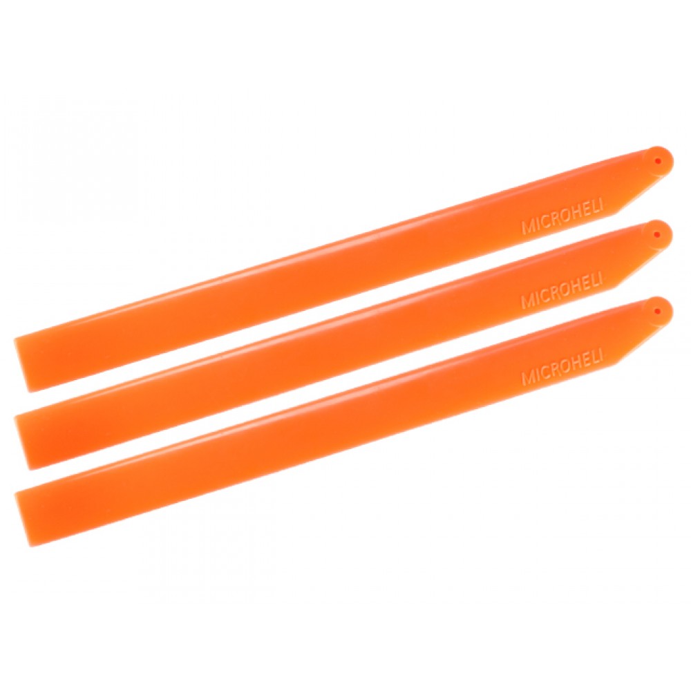 Plastic Triple Main Blade 155mm (for MH-18FX001T series) (ORANGE) Plastic Triple Main Blade 155mm (for MH-18FX001T series) (ORANGE)