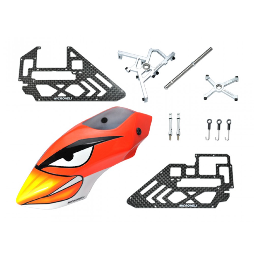 Short Head w/ Reorder Servos/Canopy Set - BLADE 180 CFX Short Head w/ Reorder Servos/Canopy Set - BLADE 180 CFX
