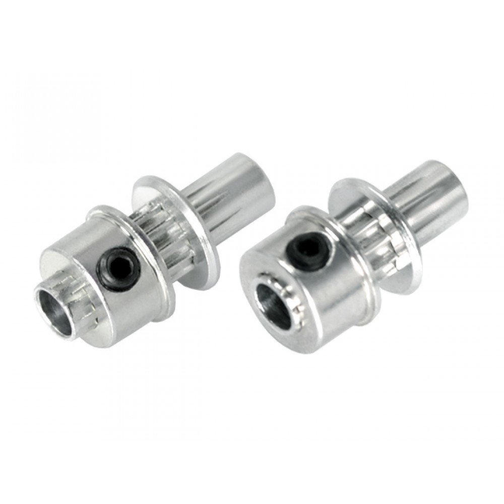 AL Main/Tail Drive Pulley set (for MH Pulley/Timing Belt Conversion series) AL Main/Tail Drive Pulley set (for MH Pulley/Timing Belt Conversion series)