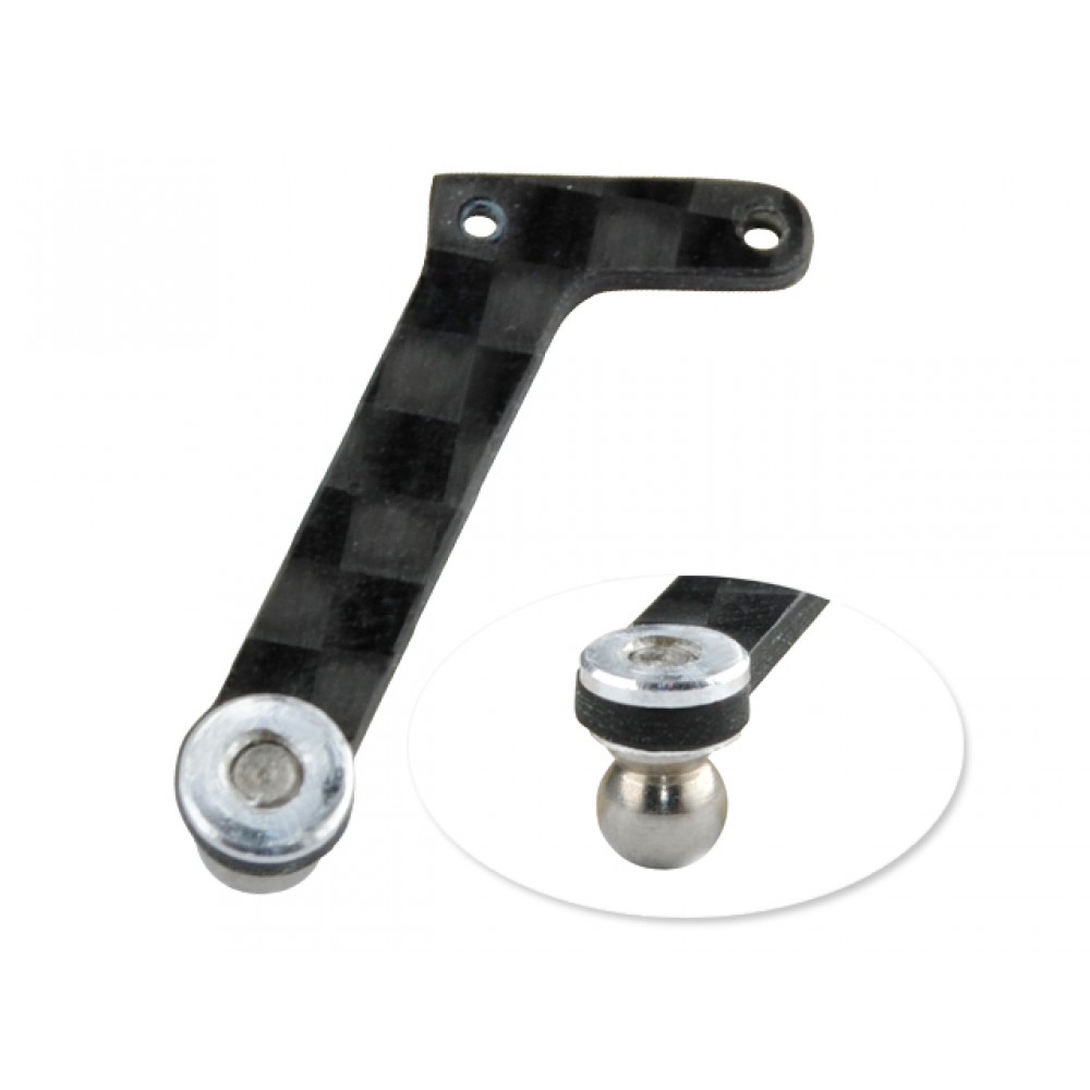 Carbon Fiber Tail Pitch Lever Lower Arm (for MH-18FX026 series) Carbon Fiber Tail Pitch Lever Lower Arm (for MH-18FX026 series)