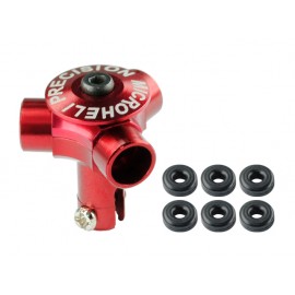 CNC AL Tri-Blade Main Rotor w/ Button (RED) (for Triple Blade series) CNC AL Tri-Blade Main Rotor w/ Button (RED) (for Triple Blade series)