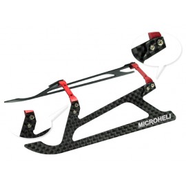 Aluminum/Carbon Fiber Landing Gear "D" Style (RED) - BLADE 180 CFX / 150 S / Smart