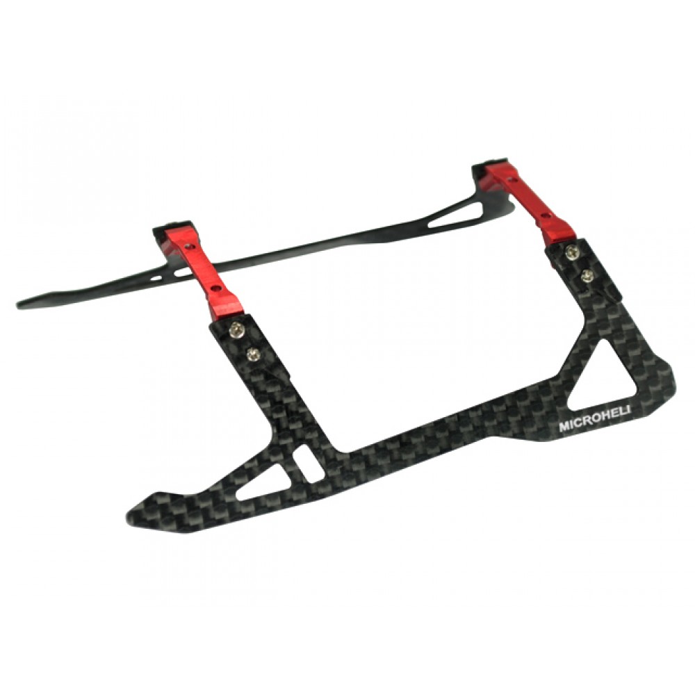 Aluminum/Carbon Fiber Landing Gear "F" Style (RED) - BLADE 180 CFX / 150 S / Smart
