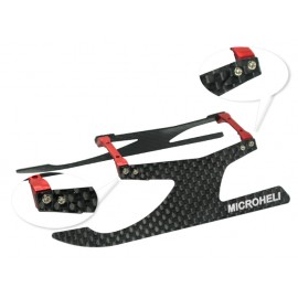 Aluminum/Carbon Fiber Landing Gear "I" Style (RED) - BLADE 180 CFX / 150 S / Smart