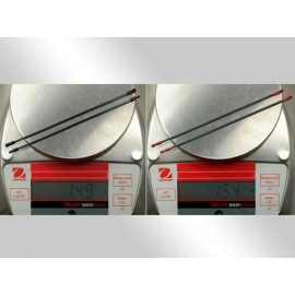 Aluminum/Carbon Tail Boom Support set (RED) - BLADE 180 CFX