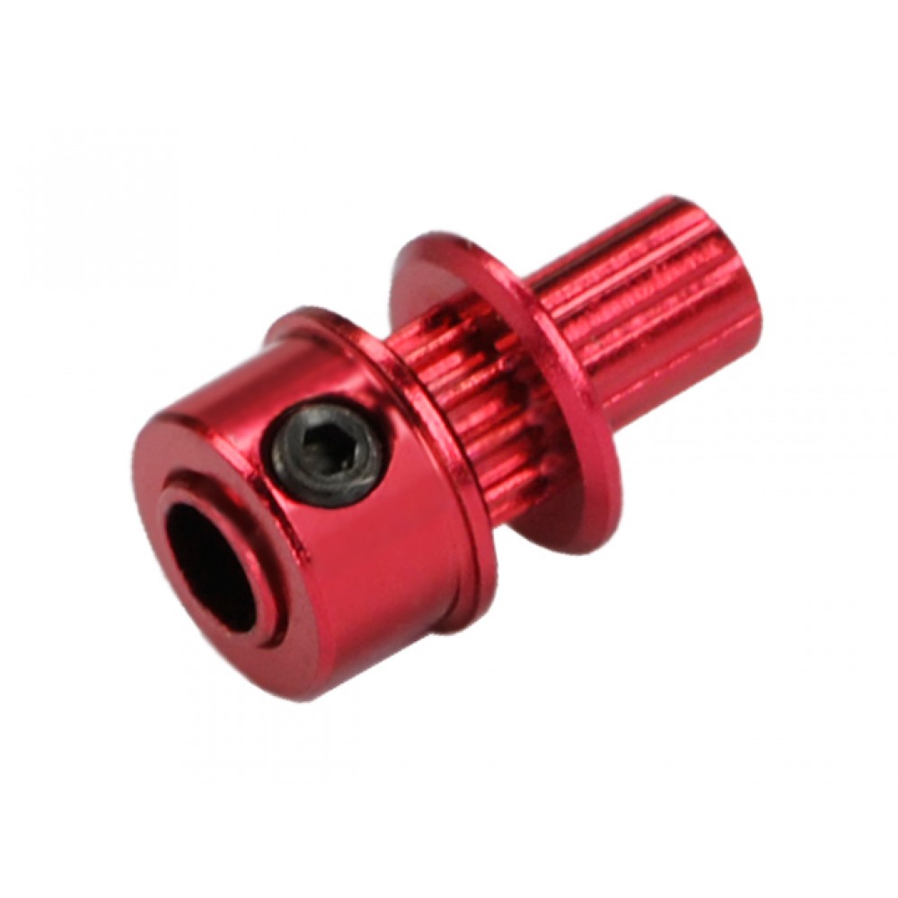 Aluminum Tail Drive Pulley (RED) (for MH Pulley/Timing Belt Conversion series)