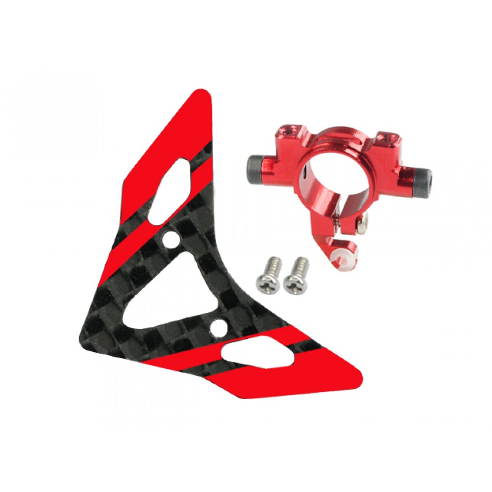 Aluminum Tail Boom Support Mount w/ Fin (R) - BLADE 180 CFX