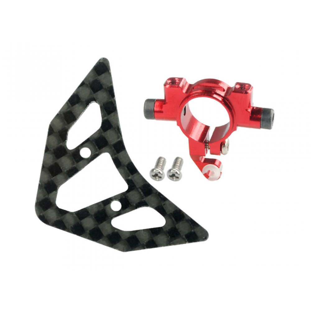 Aluminum Tail Boom Support Mount w/ Fin (RED) - BLADE 180 CFX Aluminum Tail Boom Support Mount w/ Fin (RED) - BLADE 180 CFX