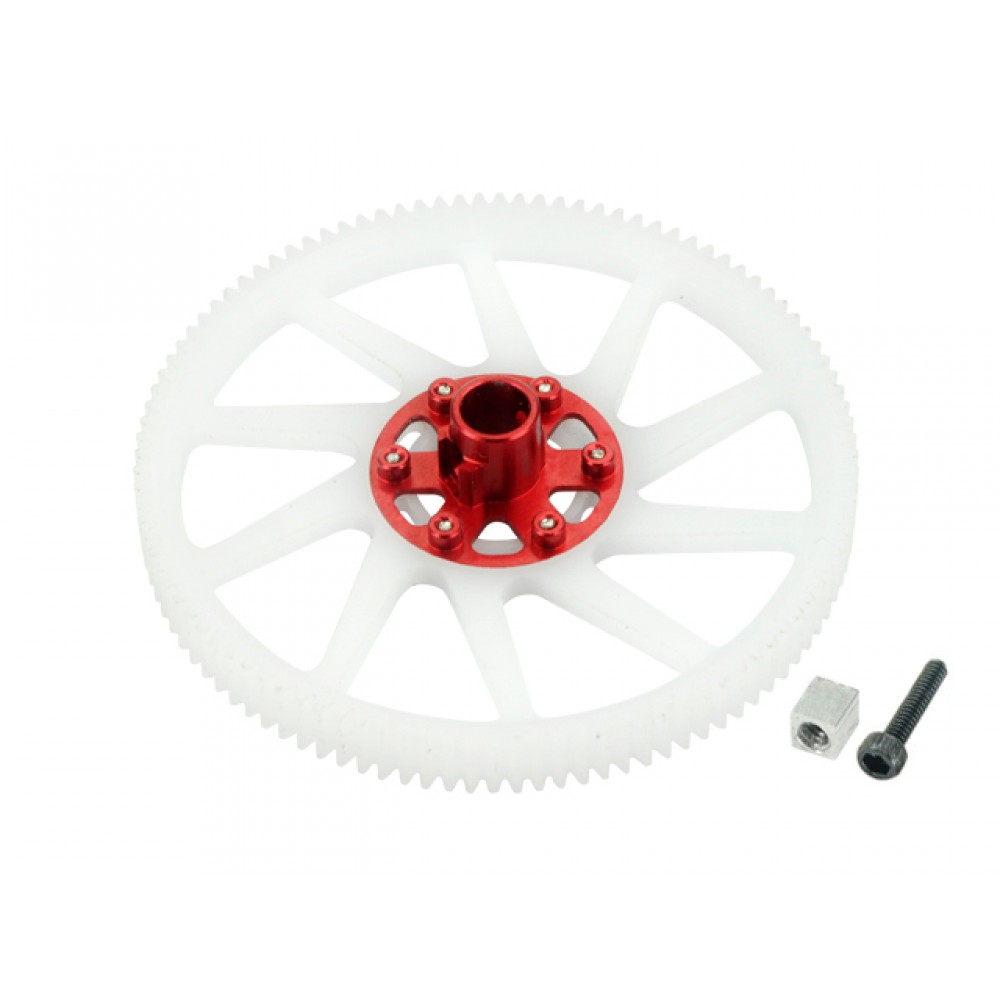 CNC Delrin Main Gear w/ Adjustable Hub set (RED) - BLADE 180 CFX / 150 S / Smart CNC Delrin Main Gear w/ Adjustable Hub set (RED) - BLADE 180 CFX / 150 S / Smart