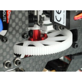CNC Delrin Main Gear w/ Adjustable Hub set (RED) - BLADE 180 CFX / 150 S / Smart CNC Delrin Main Gear w/ Adjustable Hub set (RED) - BLADE 180 CFX / 150 S / Smart
