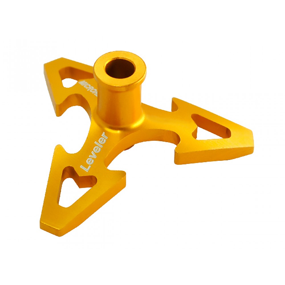 CNC Aluminum Swashplate Leveler (GOLD) - BLADE 180 CFX/130 S/150 S/FUSION 180/INFUSION 180/OMP M2 CNC Aluminum Swashplate Leveler (GOLD) - BLADE 180 CFX/130 S/150 S/FUSION 180/INFUSION 180/OMP M2
