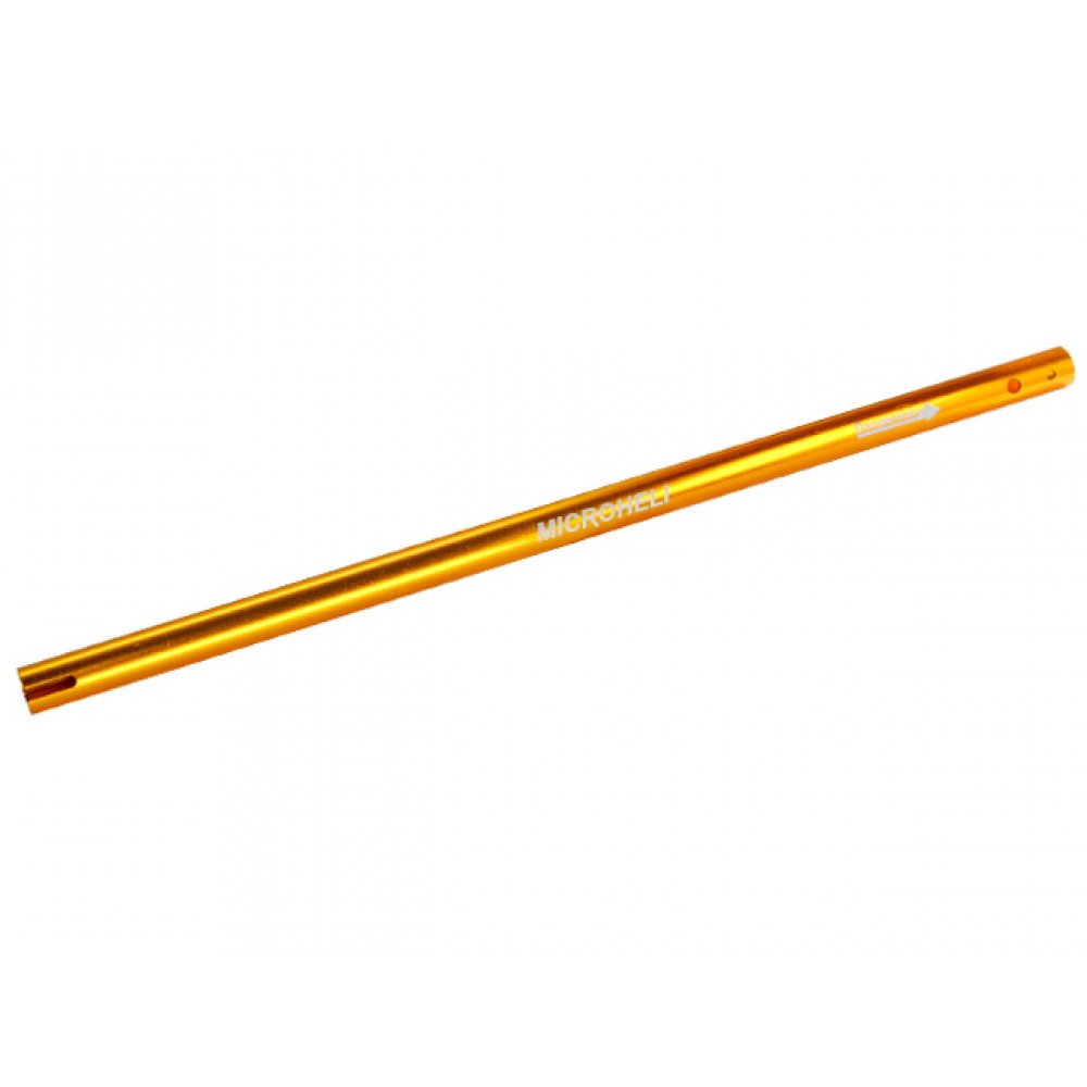 CNC AL Tail Boom (GOLD) (for MH Pulley/Timing Belt Conversion series) CNC AL Tail Boom (GOLD) (for MH Pulley/Timing Belt Conversion series)