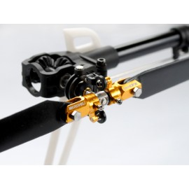 7075 Triple Bearing Weighted Tail Blade Grip set (GOLD) - BLADE 180 CFX 7075 Triple Bearing Weighted Tail Blade Grip set (GOLD) - BLADE 180 CFX