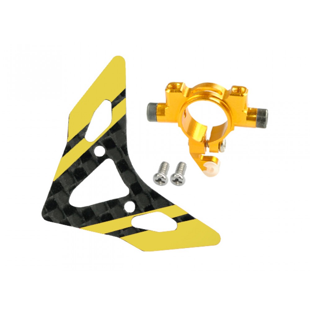 Aluminum Tail Boom Support Mount w/ Fin (G) - BLADE 180 CFX