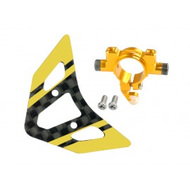 Aluminum Tail Boom Support Mount w/ Fin (G) - BLADE 180 CFX