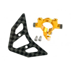 Aluminum Tail Boom Support Mount w/ Fin (GOLD) - BLADE 180 CFX Aluminum Tail Boom Support Mount w/ Fin (GOLD) - BLADE 180 CFX