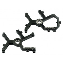 7075 Aluminum Main Shaft Bearing Block (BLACK) - BLADE 180 CFX / FUSION 180 / 150 S / Smart