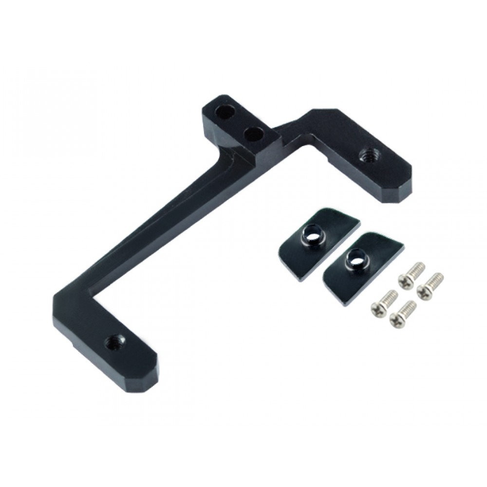 Aluminum Tail Servo Mount (BLACK) (for Tail Boom/Servo Mount series)