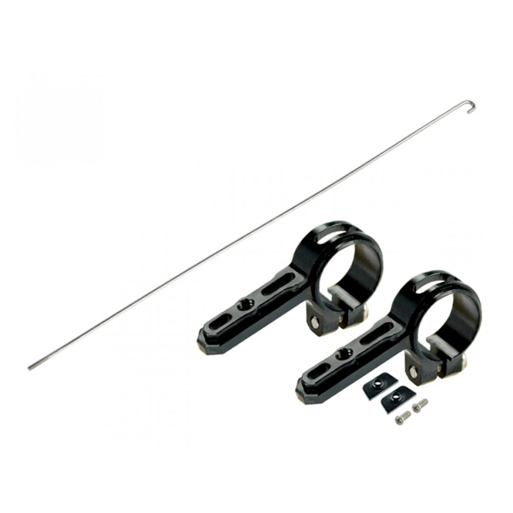 Aluminum Tail Servo Mount w/ Steel Push Rod (BLACK) - BLADE 180 CFX Aluminum Tail Servo Mount w/ Steel Push Rod (BLACK) - BLADE 180 CFX
