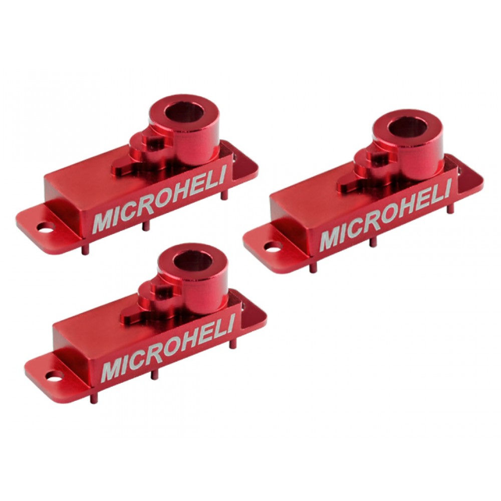 Aluminum Upper Servo Case set (RED) (for Spektrum H2060) Aluminum Upper Servo Case set (RED) (for Spektrum H2060)